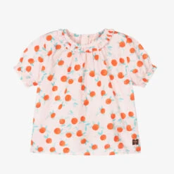 Carrement Beau Carrément Beau Girls Pink Cotton Blouse
