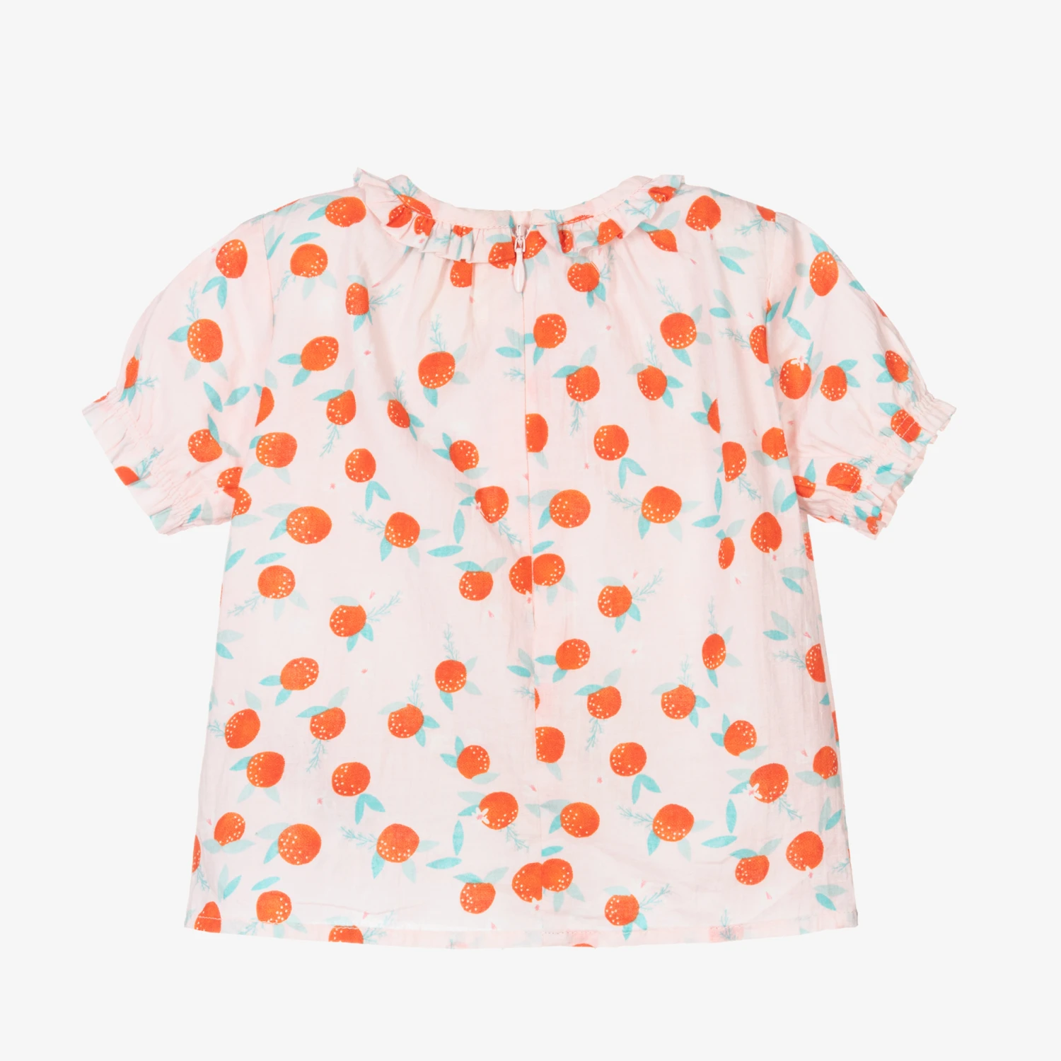 Carrement Beau Carrément Beau Girls Pink Cotton Blouse 3 Carrement Beau Carrément Beau Girls Pink Cotton Blouse - Image 3