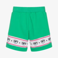 Chiara Ferragni Kids Girls Green Cotton Logo Shorts -Deals Whimsy Collection Store chiara ferragni kids girls green cotton logo shorts 487843 2284d5c54efb971a508ae40ad2b10d2934a7ee52