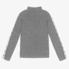 Chiara Ferragni Kids Girls Grey Logo Turtleneck Top