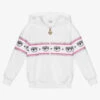 Chiara Ferragni Kids Girls White Logo Zip-Up Top