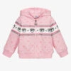 Chiara Ferragni Kids Pink Logo Zip-Up Hooded Top