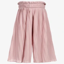Childrensalon Occasions Girls Pink Pleated Cullottes
