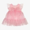Childrensalon Occasions Girls Pink Stars Tulle Dress