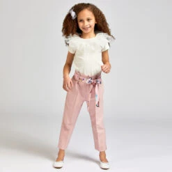Childrensalon Occasions Girls Pink Viscose Trousers & Butterfly Belt -Deals Whimsy Collection Store childrensalon occasions girls pink viscose trousers butterfly belt 321965 89854192f4548fb0945628608c2dbc7475d218c3 outfit
