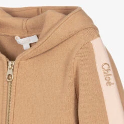 Chloé Girls Beige Knit Zip-Up Hoodie -Deals Whimsy Collection Store chloe girls beige knit zip up hoodie 469468 7da951582e9376bb9e51d56a68dcf3ad76f379ad