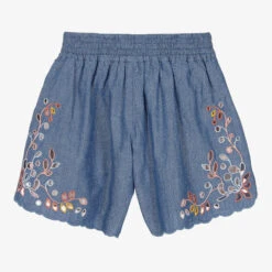 Chloé Girls Blue Embroidered Chambray Shorts 6 Chloé Girls Blue Embroidered Chambray Shorts -Deals Whimsy Collection Store chloe girls blue embroidered chambray shorts 500198 e4c3eee1dfdec0775f80b2e997a52411abfac186