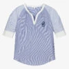 Chloé Girls Blue Striped Blouse
