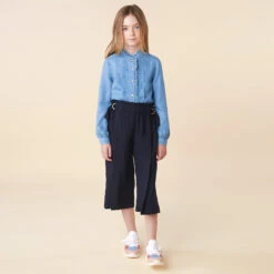 Chloé Girls Blue Viscose Culottes -Deals Whimsy Collection Store chloe girls blue viscose culottes 287813 f30796f7fad73147849ae7e5532dd457c3518a89 outfit