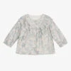 Chloé Girls Grey Floral Blouse