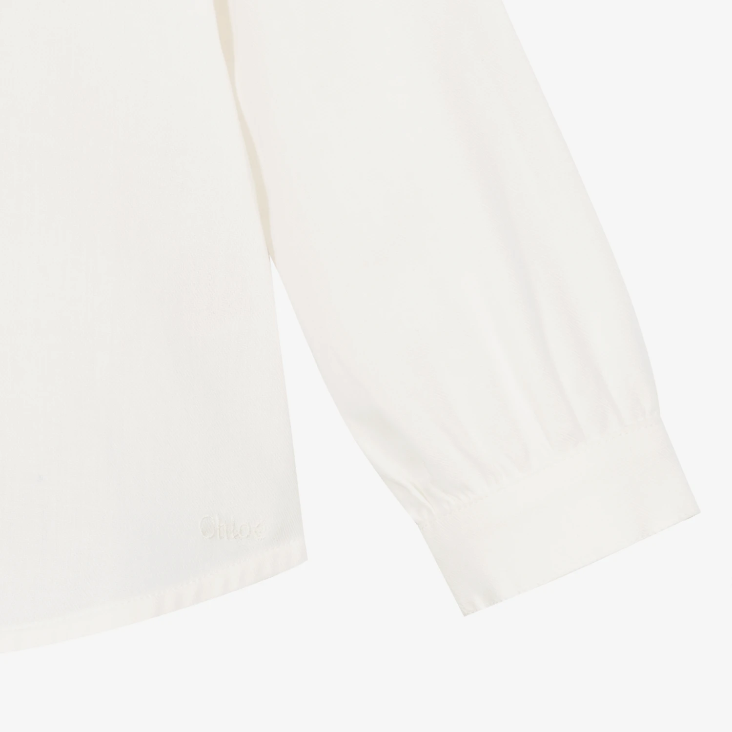 Chloé Girls Ivory Cotton Blouse 4 Chloé Girls Ivory Cotton Blouse - Image 4