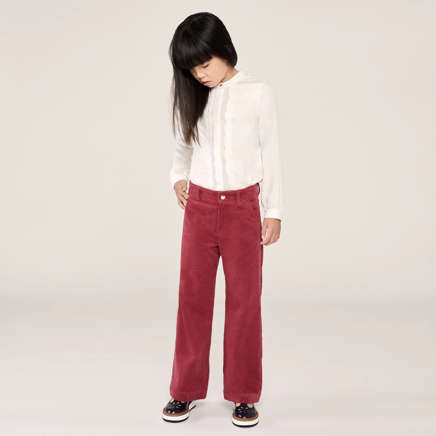 Chloé Girls Ivory Cotton Blouse 2 Chloé Girls Ivory Cotton Blouse - Image 2