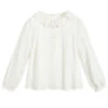 Chloé Girls Ivory Viscose Blouse