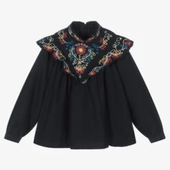Chloé Girls Navy Blue Blouse