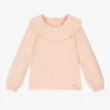 Chloé Girls Pink Cotton Knit Sweater