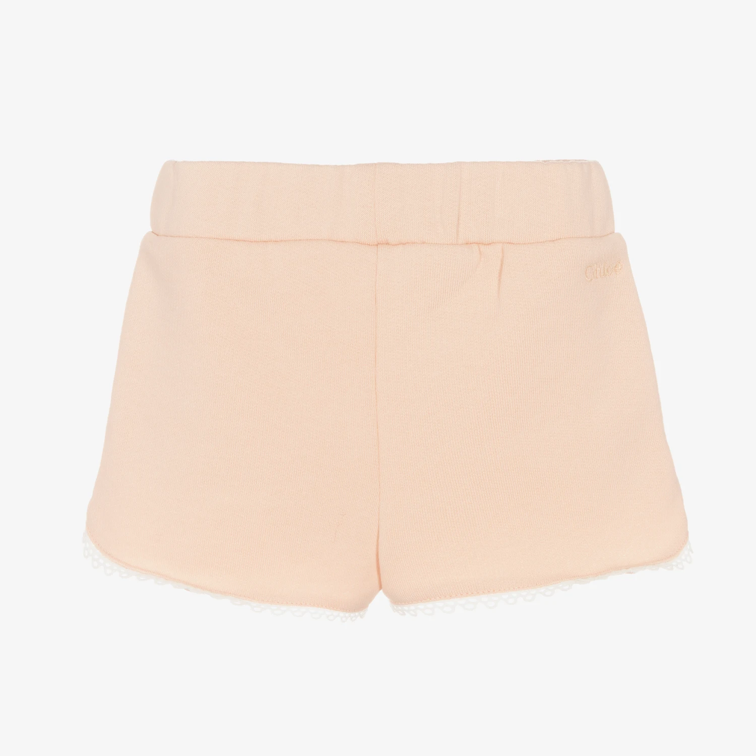 Chloé Girls Pink Cotton Shorts 2 Chloé Girls Pink Cotton Shorts - Image 2