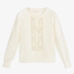 Chloé Ivory Guipure Lace Cardigan
