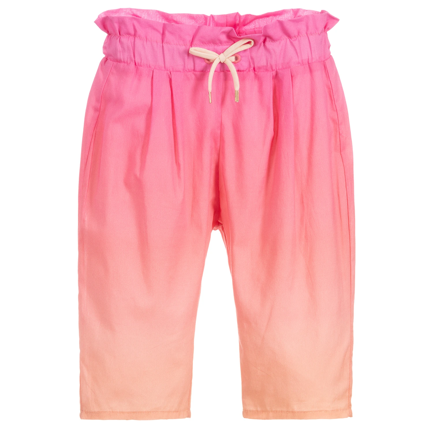 Chloé Pink & Orange Cotton Trousers 1 Chloé Pink & Orange Cotton Trousers