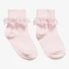 Country Kids Girls Pink Cotton Lace Socks