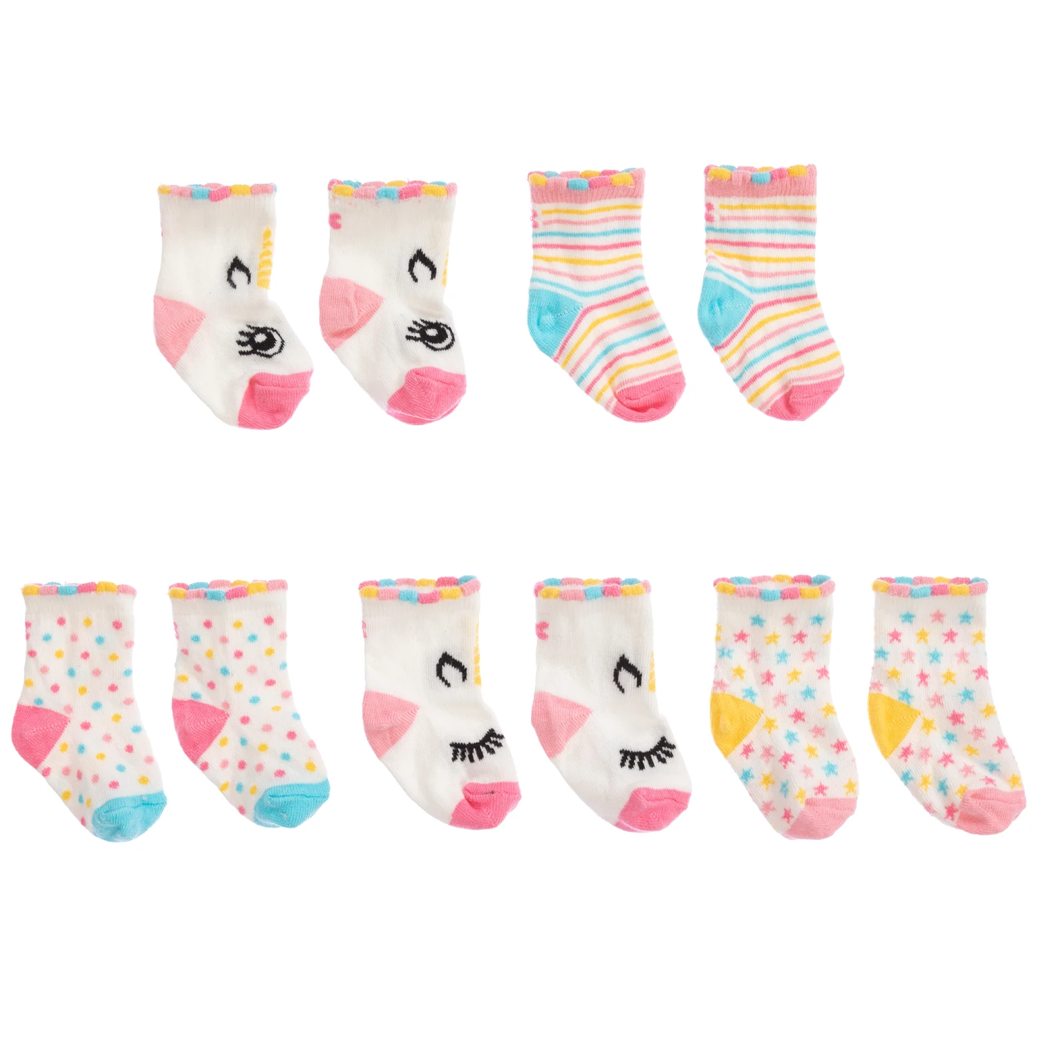 Cucamelon Cotton Unicorn Socks (5 Pairs) 4 Cucamelon Cotton Unicorn Socks (5 Pairs) - Image 4