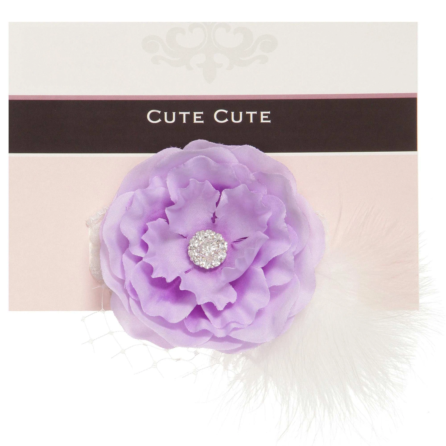 Cute Cute Flower Feather & Lace Headband 1 Cute Cute Flower Feather & Lace Headband