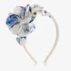 David Charles Girls Blue Floral Print Hairband