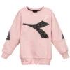 Diadora Girls Pink Cotton Sweatshirt