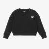 DKNY Girls Black Logo Sweatshirt