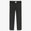 DKNY Girls Black Stripe Logo Leggings