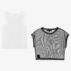 DKNY Girls Black & White 2-in-1 Logo T-Shirt -Deals Whimsy Collection Store dkny girls black white 2 in 1 logo t shirt 503059 cdbaaa854245d40be10e8ba60185994e1a6ea6db