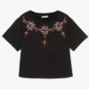 Dolce & Gabbana Girls Black Rhinestone T-Shirt