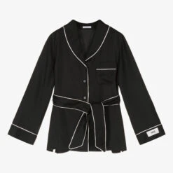 Dolce & Gabbana Girls Black Silk Shirt