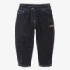 Dolce & Gabbana Girls Dark Blue Mom Jeans