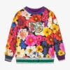 Dolce & Gabbana Girls Pink Floral Sweatshirt