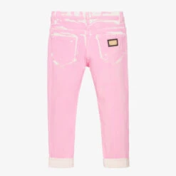 Dolce & Gabbana Girls Pink Painted Denim Jeans -Deals Whimsy Collection Store dolce gabbana girls pink painted denim jeans 486644 79b20844ca0cfcf70f4d902d2c8c733412754f7c