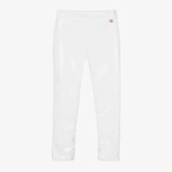 Dolce & Gabbana Girls White DG Leggings