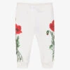 Dolce & Gabbana Girls White Poppy Logo Joggers