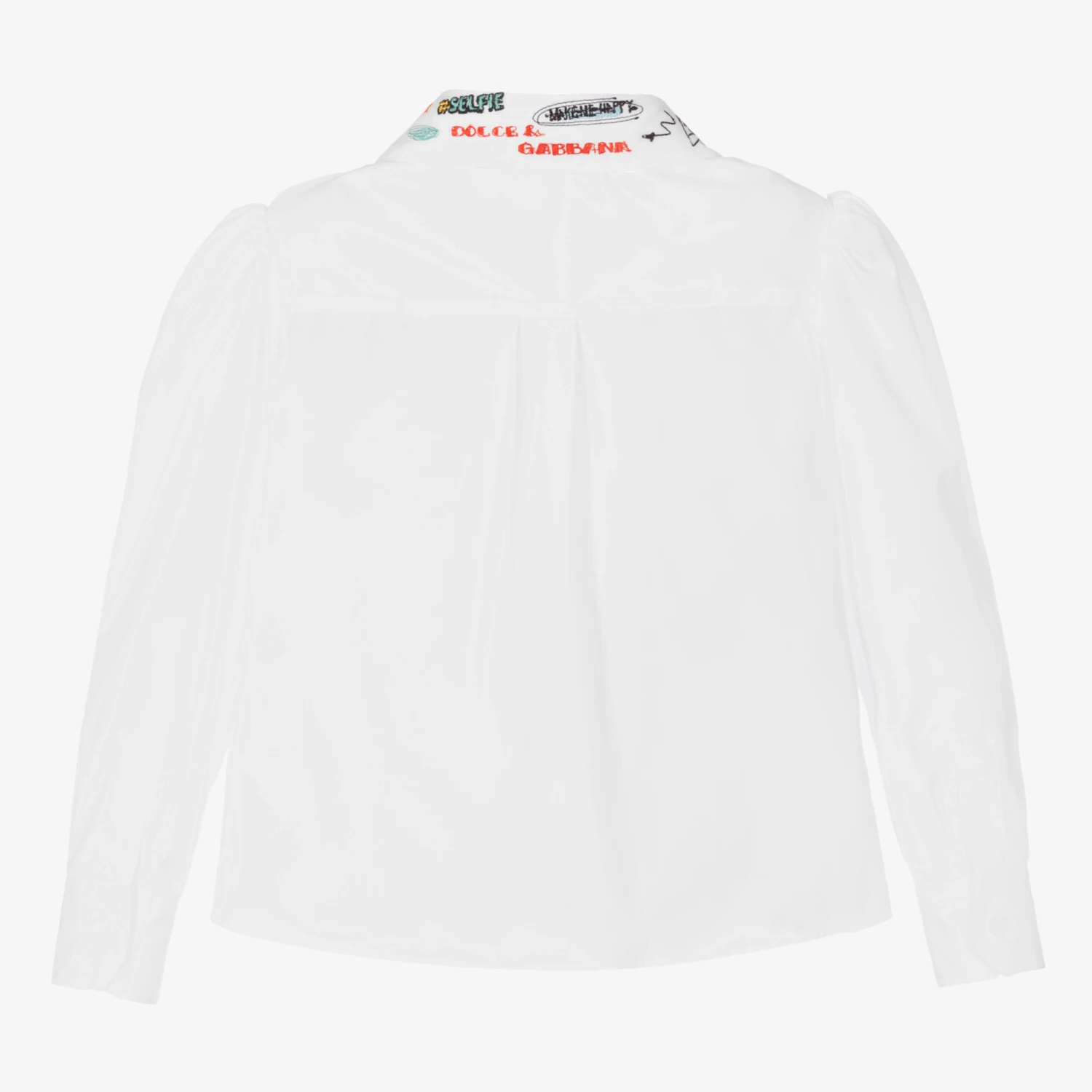 Dolce & Gabbana White Cotton Smemo Blouse 2 Dolce & Gabbana White Cotton Smemo Blouse - Image 2