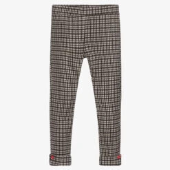 Dr. Kid Black Houndstooth Leggings