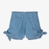 Dr. Kid Girls Blue Chambray Shorts