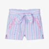 Dr. Kid Girls Blue & Pink Striped Shorts