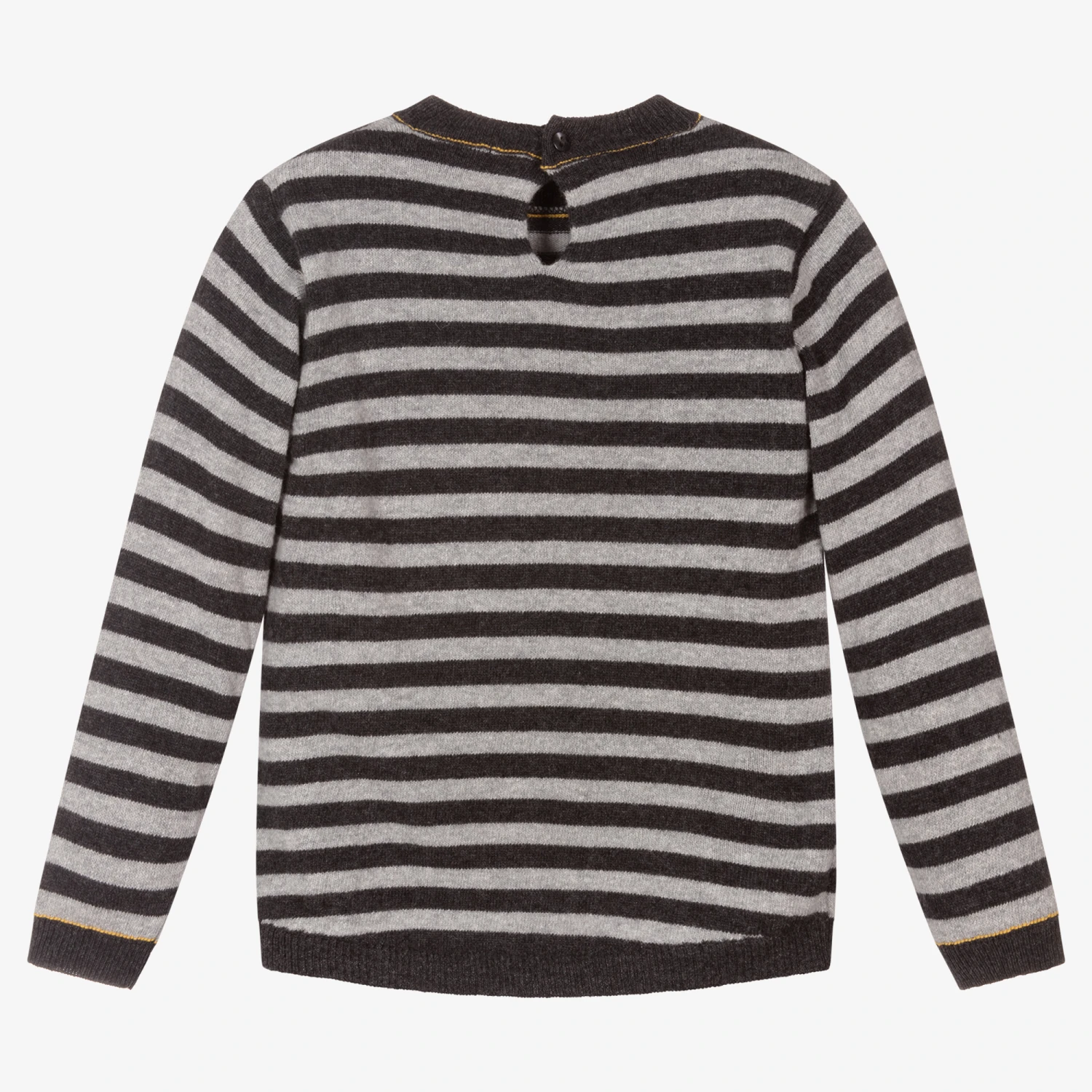 Dr. Kid Girls Grey Wool Sweater 2 Dr. Kid Girls Grey Wool Sweater - Image 2