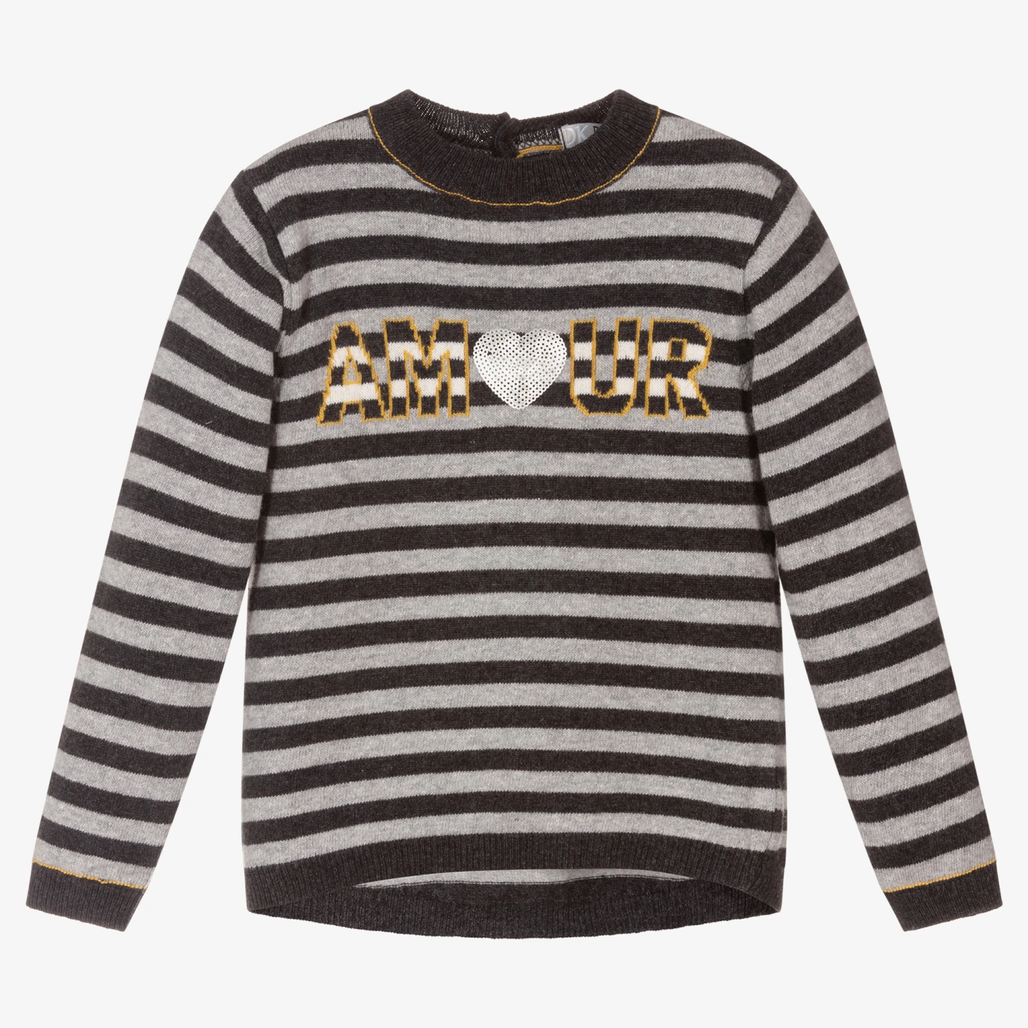 Dr. Kid Girls Grey Wool Sweater 1 Dr. Kid Girls Grey Wool Sweater