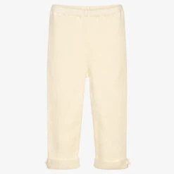 Dr. Kid Girls Ivory Wool Blend Leggings