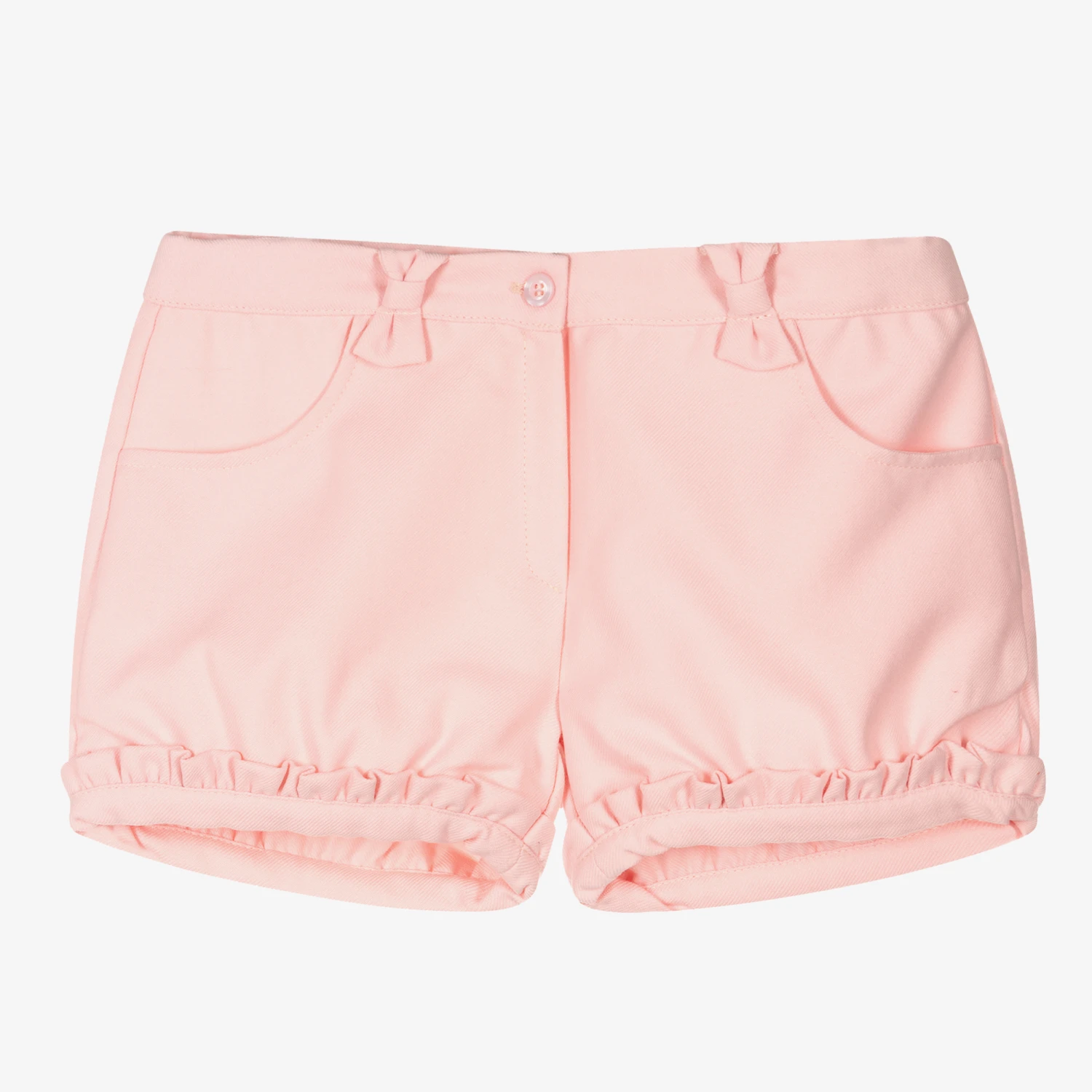 Dr. Kid Girls Pink Viscose Blend Shorts 1 Dr. Kid Girls Pink Viscose Blend Shorts