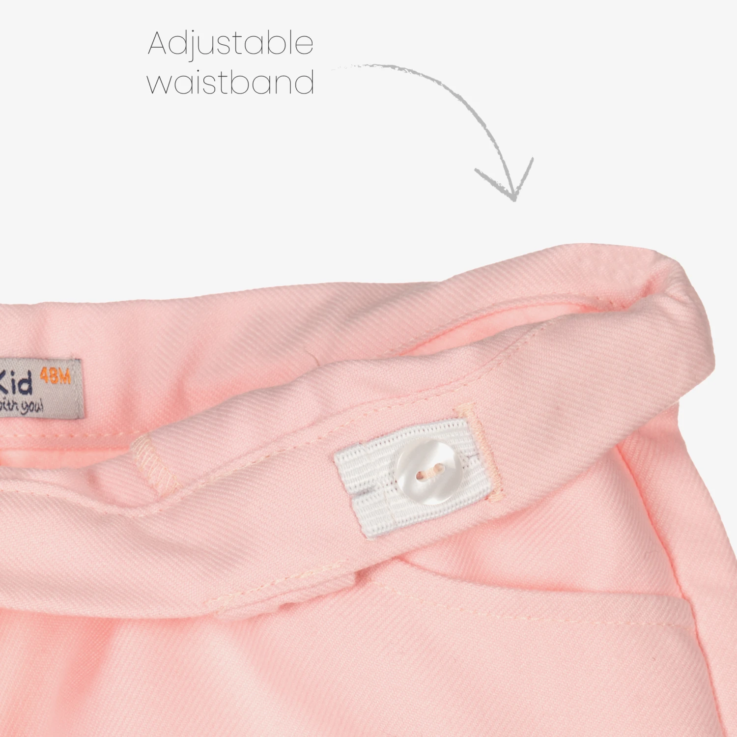 Dr. Kid Girls Pink Viscose Blend Shorts 3 Dr. Kid Girls Pink Viscose Blend Shorts - Image 3