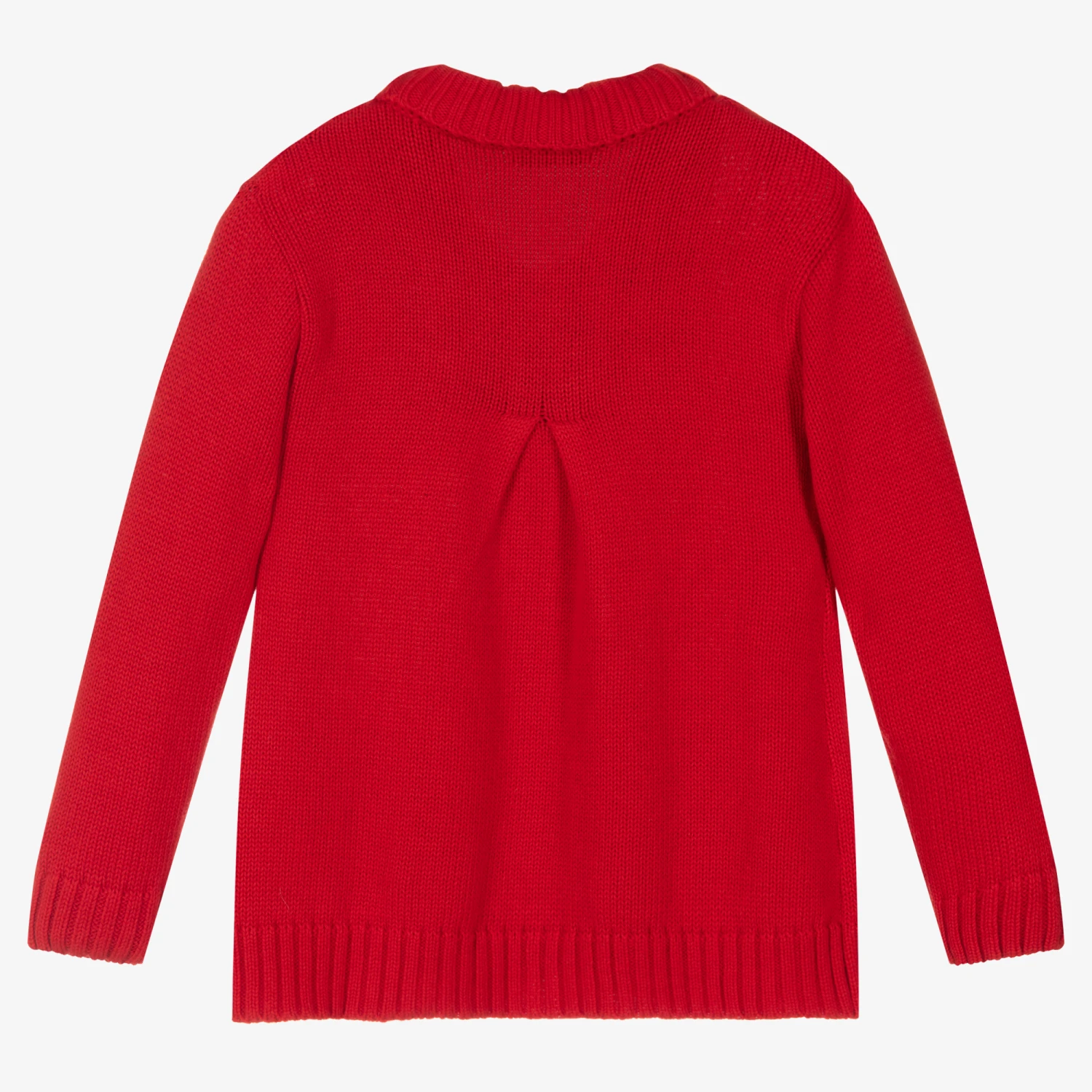 Dr. Kid Girls Red Cotton Cardigan 2 Dr. Kid Girls Red Cotton Cardigan - Image 2