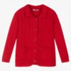 Dr. Kid Girls Red Cotton Cardigan