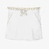Dr. Kid Girls White Linen Smart Shorts