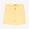 Dr. Kid Girls Yellow Cotton Twill Shorts